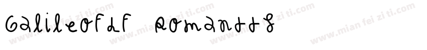 GalileoFLF Romanttf字体转换